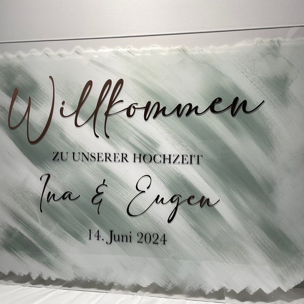 Willkommensschild Hochzeitsschilder Welcome Sign Wedding acrylschild Acrylschilder Schilder Herzlich willkommen zu unserer Hochzeit