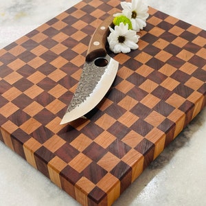 Handgemachtes Hirnholz Schneidebrett, Metzger Block, Charcuterie Brett