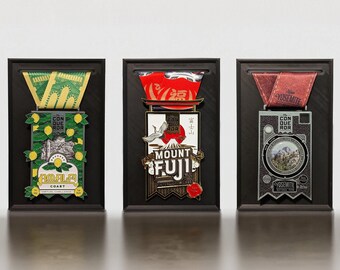 Medal Display Frame | Conqueror Challenge Medals | Wall Display for Awards and Achievements