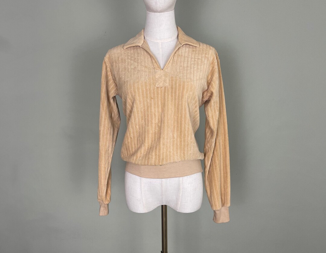Andy Corded Vintage Pullover in Yellow main image 1