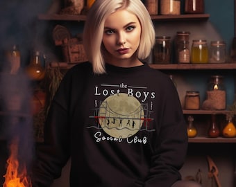 Lost Boys Vintage Sweatshirt, Retro 80s Vampire Movie Apparel, Cozy Horror Fan Gift