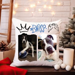 Custom Pet Memorial Pillow, Personalized Pet Photo Keepsake Pillow, Dog bed, gifts for pet lovers