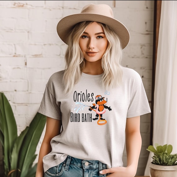 Baltimore Orioles Bird Bath Tee A Tribute to OPACY Splash Section Cute Athletic Tshirt Etsy