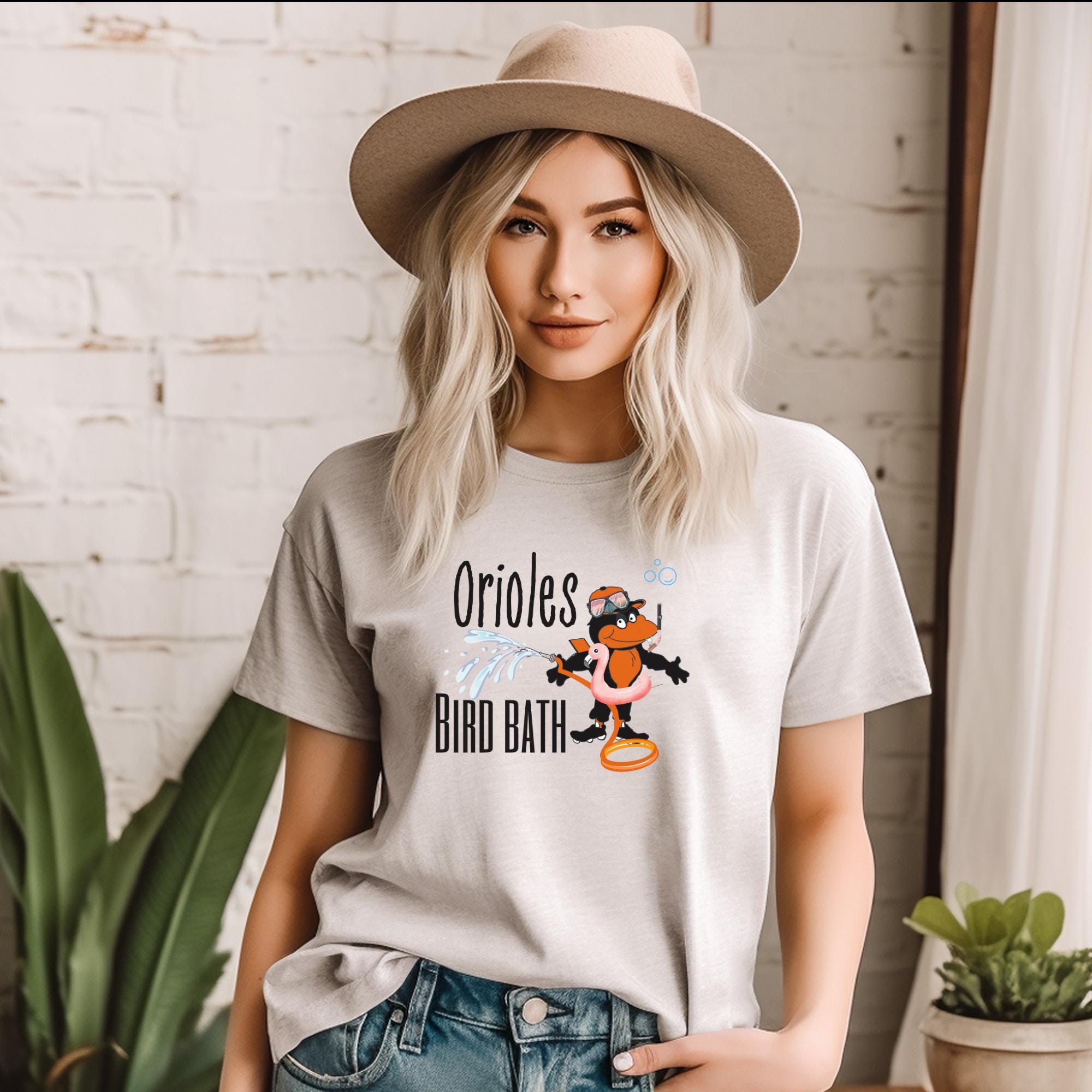 Baltimore Orioles Bird Bath Tee, A Tribute to OPACY Splash Section, cute athletic tshirt