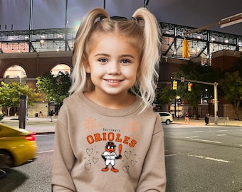 Baltimore Orioles Kids&#39; Unisex Sweater - Cozy, Orioles Design, Perfect for Little Fans