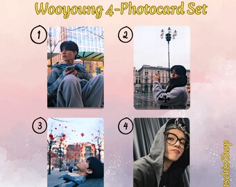 KPOP Ateez "towards my heart" with Jung Wooyoung / Fanmade Photocards / towards the light tour in europe