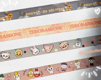 Süßes Kpop Washi Tape - Ateez - Teezmon, Stray Kids - Skzoo, Zerobaseone, Fotokarton Lieferung