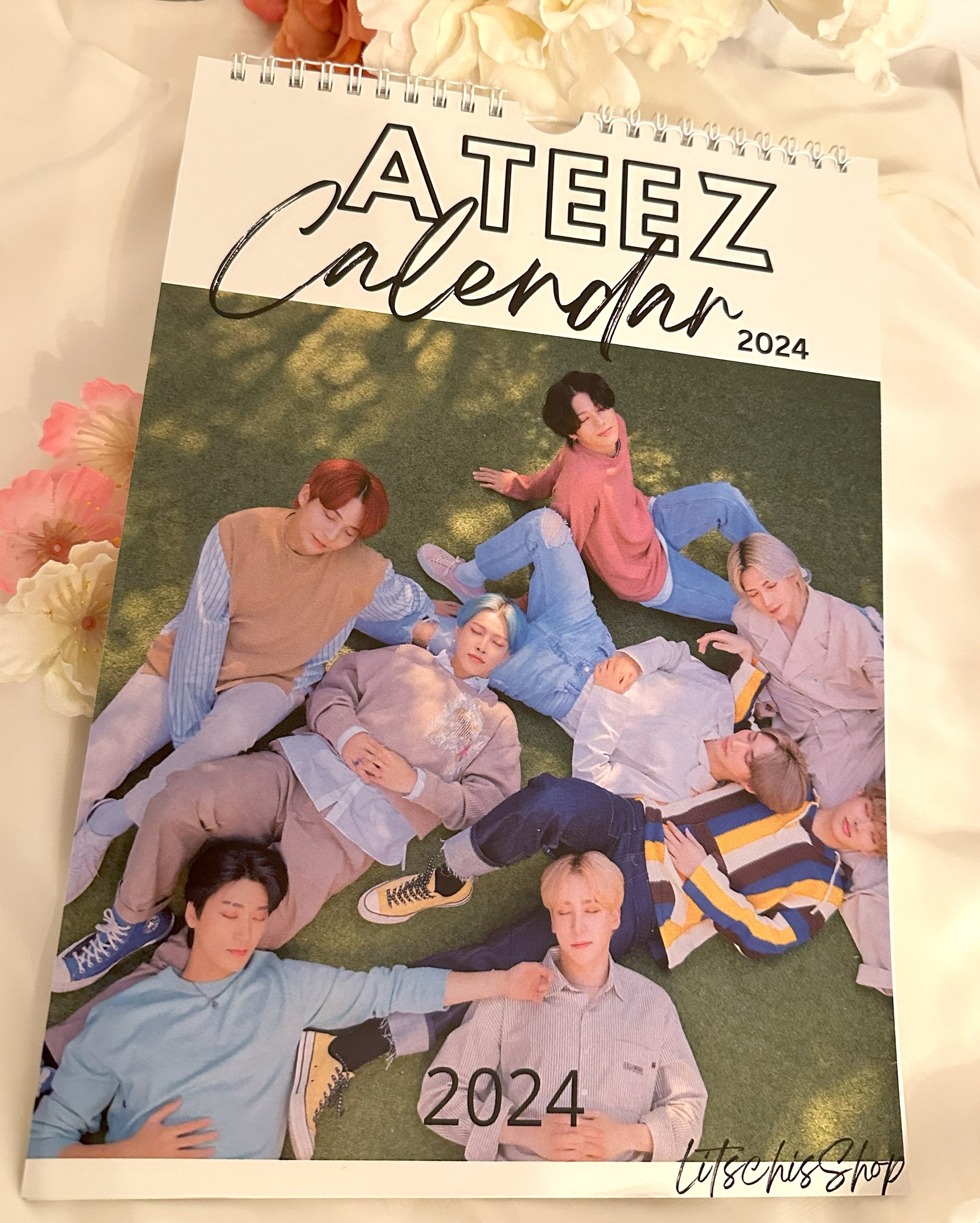KPOP Ateez Calendar wallcalendar 2025 A4 All Members / Etsy