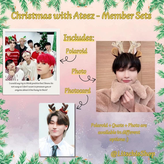 Christmas With Ateez - Bias Member Set Photo - Photocard