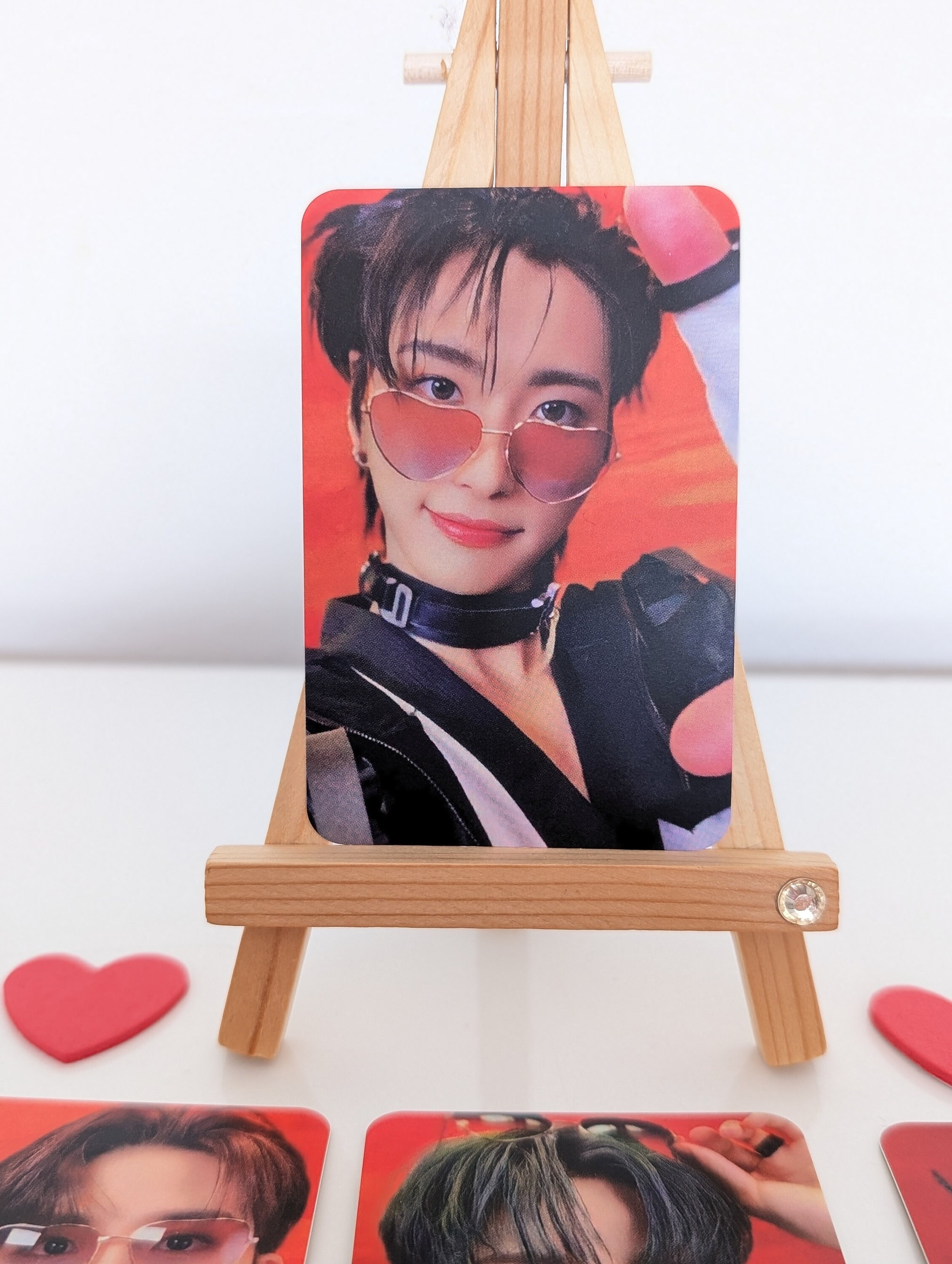 ATEEZ OT8 Fanmade Photocards / POB - Sunglasses Heart Vers