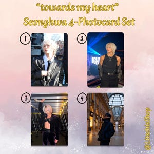 KPOP Ateez mit Park Seonghwa / Fanmade Fotokarten auf Tournee in Europa