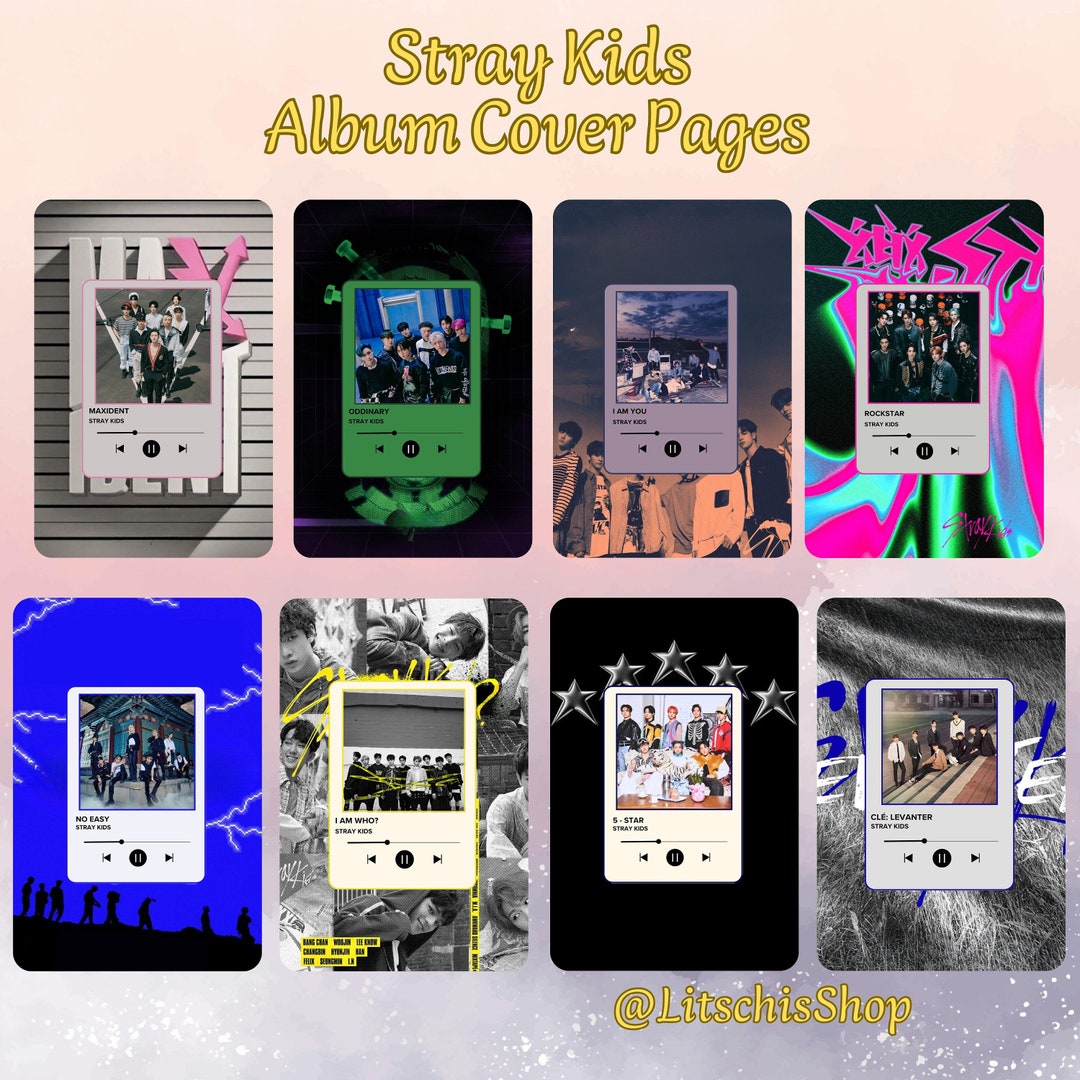 KPOP Stray Kids Album Cover Pages (A5) - Fanmade Merchandise for ...