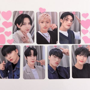 Cartoline fotografiche fanmade ATEEZ / POB - Fascia per capelli a cuore vers. (Seonghwa, Jongho, Wooyoung, San, Yunho, Yeosang, Mingi)