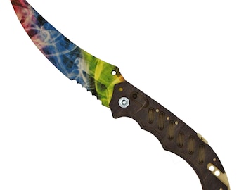 CSGO-Inspired Wooden Flip Knife: Ideal Souvenir & Play Tool for Fans and Collectors - Choose from 5 Unique Skins