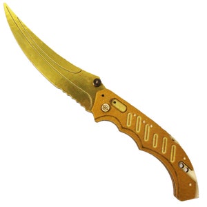 CSGO-Inspired Wooden Flip Knife: Ideal Souvenir & Play Tool for Fans and Collectors - Choose from 5 Unique Skins