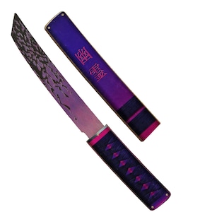 DOJO Wooden Tanto Knife with Sheath: Perfect for Collectors & Outdoor Fun - 5 Skins Available. Ideal Souvenir for All Ages