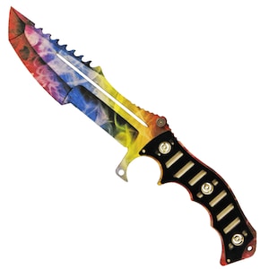 CSGO-Themed Wooden Huntsman&#39;s Knife: A Collector&#39;s Dream with 6 Skin Choices - Ideal for Outdoor Play and Souvenir Gifts