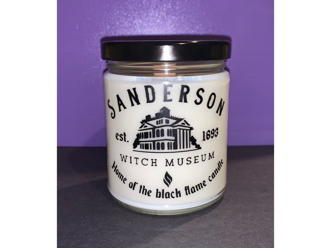 Hocus Pocus Black Flame Candle Homemade Soy 8oz Candle Etsy