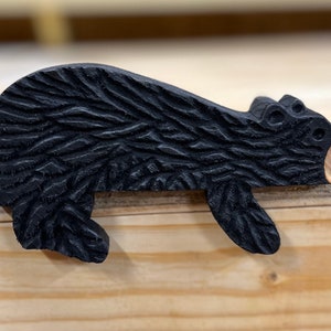 Carved Wooden Bear Door Topper | Shelf Sit Wooden Bear | Brown Bear | Black Bear | Woodland Decor | Animal Nursery | Woodland Nursery Decor