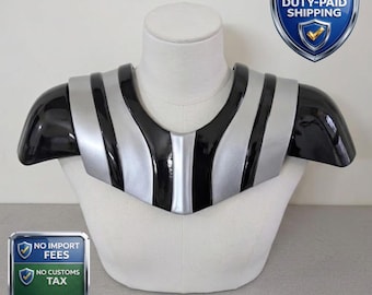 Schulterpanzer Inspiriert von Darth Vader, Sith Schulterteile mit Lederpolstern