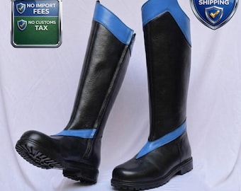 Nightwing Cosplay Stiefel | Superheld Kostüm Schuhe