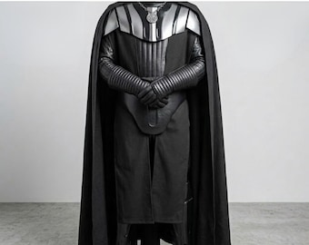 Fantasia de Darth Vader para o Halloween, Cosplay com Conjunto Completo de Armadura de Lorde Sith