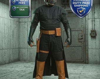 Boba Fett Cosplay Kostüm: Mandalorianisch inspirierter Schwarzer Anzug