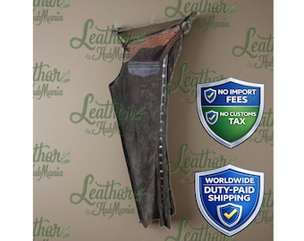 Handgefertigte Wildleder Cowboy Chaps – Western Style