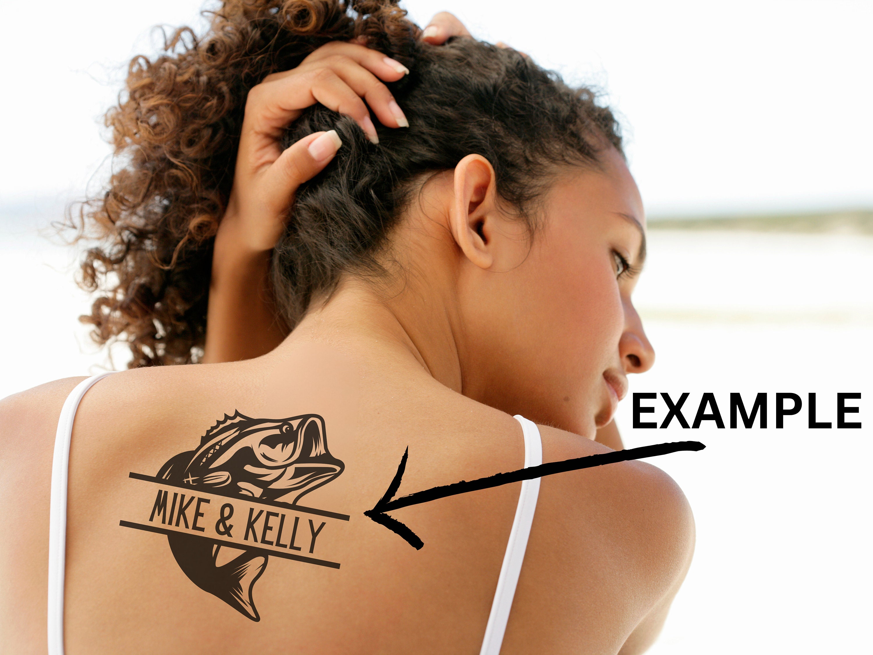 Bass Fishing Name SVG, Fishing PDF, JPEG Bass Fish Custom Text Design