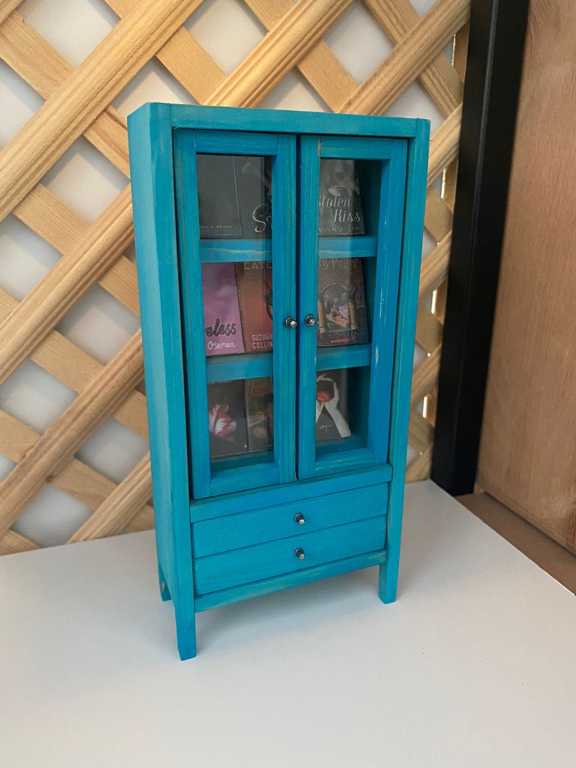 Miniature Bookshelf Etsy