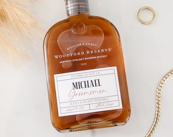 Groomsman Proposal Whiskey Label Custom Be My Bestman Bridal Party Proposal Liquor Label Custom Whiskey Name Label Bourbon Best Man Proposal