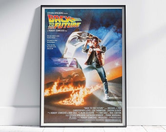 Back to the Future - Movie TV Show Classic Poster Print - Wall Art for Bedroom- All Time Great - A5 A4 A3 A2