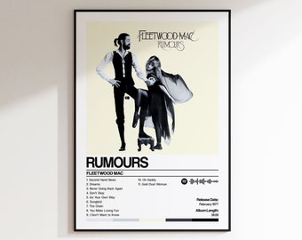Fleetwood Mac - Rumours | Album Cover Poster | Wall Art Print | Art Work | A5 A4 A3 A2
