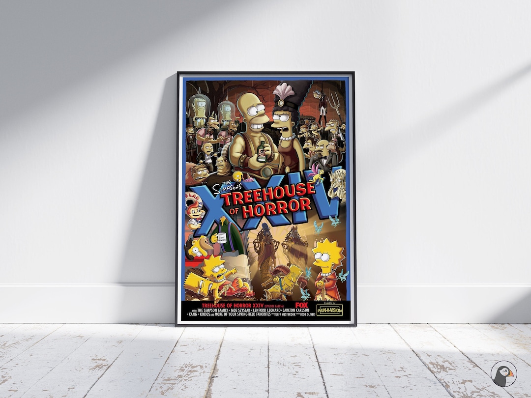 The Simpsons Treehouse of Horror 24 XXIV TV Show Classic Etsy
