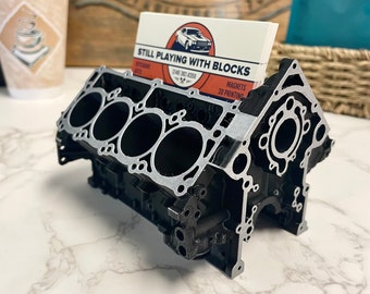 Hemi V8 Pencil & Card Holder, Chrysler Engine Block, Car Guy Gift, Automotive Decor, Chevy Gift, Automotive Gift, Car Mechanic Gifts
