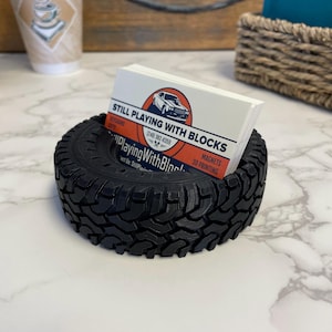 Original Reifen Visitenkartenhalter, Motorblock, Auto Kerl Geschenk, Automobil Dekor, Chevy Geschenk, Automobil Geschenk, Automechaniker Geschenke