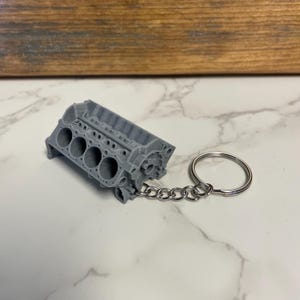 Chevy V8 Engine Block Keychain, Chevy Gifts, Chevy Truck Gift, Automotive Gift, Mechanic Gift, Car guy Gift