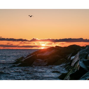 Kustfotografie print - Asbury Park zonsopgang