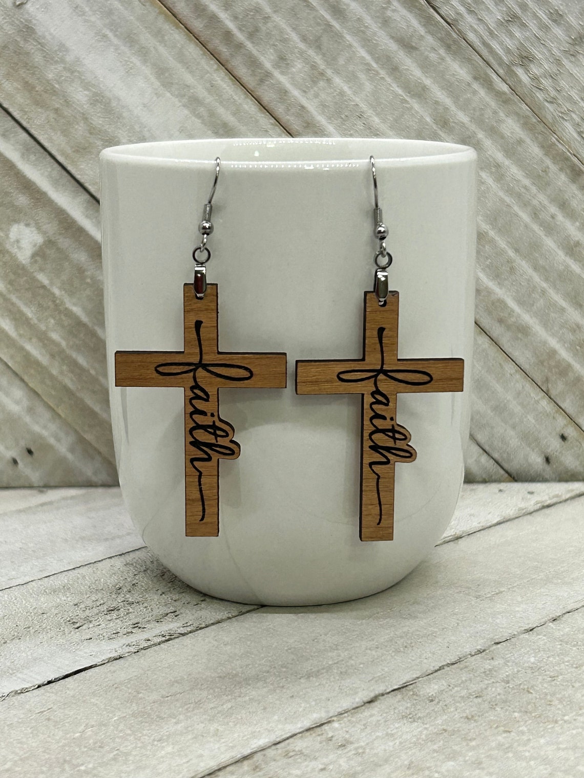 Faith Cross Earrings