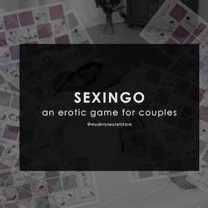 Printable Sexingo Game: Adult Couples Foreplay (PDF Download) Sex Cards Adult Date Night Bingo Tombola