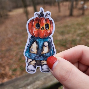 Pumpkin Head Sticker