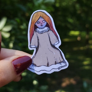 Spooky Doll Sticker