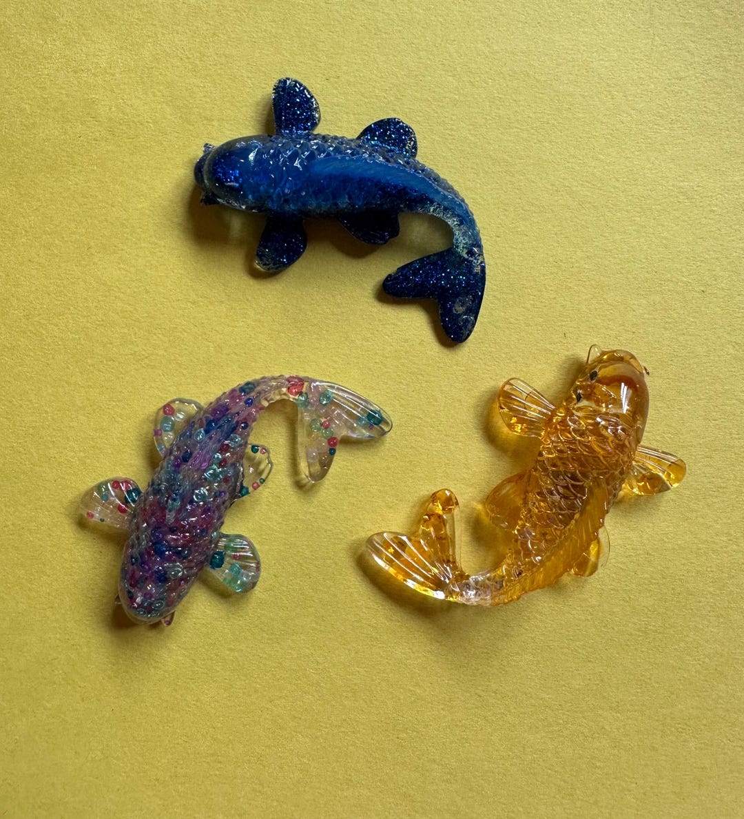 Handmade Resin Fish Magnets, Catfish or Koi Magnets, Cute Fish Magnets ...
