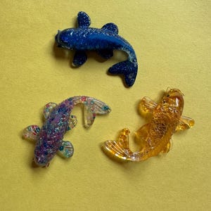 Handmade Resin Fish Magnets, Catfish or Koi Magnets, Cute Fish Magnets, Novelty Gift - 3 options available