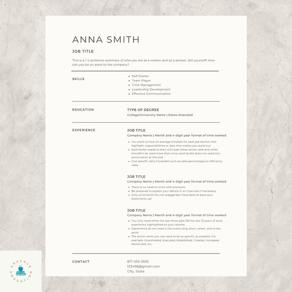 Basic Resume Template