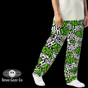 Rave High Festival Wide-leg joggers | Festival Pants | Rave Clothes | Festival outfits | Sweat Pants | Men&#39;s and Women&#39;s | Rave Accessory