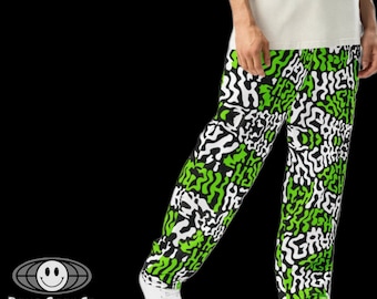 Rave High Festival Wide-leg joggers | Festival Pants | Rave Clothes | Festival outfits | Sweat Pants | Men's and Women's | Rave Accessory