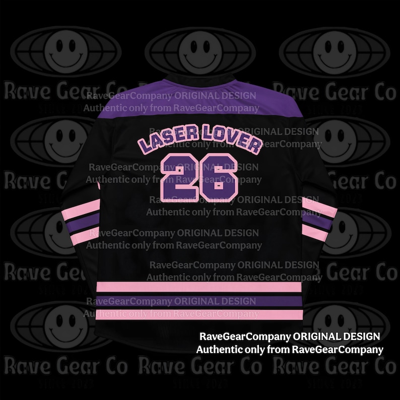 Camiseta ligera de hockey para festivales Lil Miss Laser Lover: ropa EDM para rave, ropa de festival para mujer, atuendo Lost Lands, EDC imagen 3