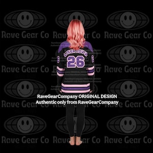 Camiseta ligera de hockey para festivales Lil Miss Laser Lover: ropa EDM para rave, ropa de festival para mujer, atuendo Lost Lands, EDC imagen 7