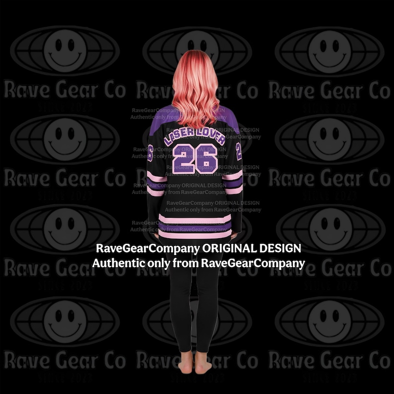 Camiseta ligera de hockey para festivales Lil Miss Laser Lover: ropa EDM para rave, ropa de festival para mujer, atuendo Lost Lands, EDC imagen 7